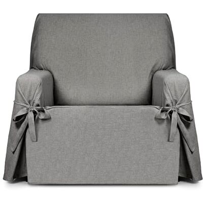 Eysa Genna Housse de canapé avec liens anti-taches 1 place Gris Eysa Genna Housse de canapé avec liens anti-taches 1 place Gris