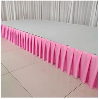 JFNKLFG Jupes de Table Jupe de Table Mariage en Soie glacée colorée for Nappe, Couverture, scène, Jupe Blanche, décoration(Deep Pink,H150xL300CM) JFNKLFG Jupes de Table Jupe de Table Mariage en Soie glacée colorée for Nappe, Couverture, scène, Jupe Blanche, décoration(Deep Pink,H150xL300CM)