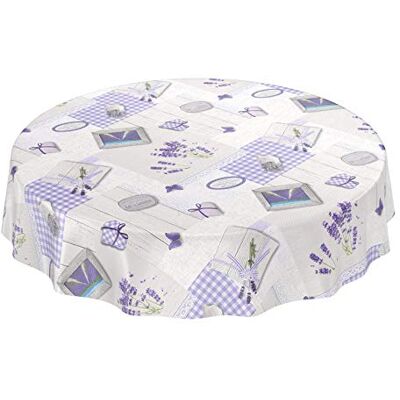 ANRO Nappe lavable Toile cirée Nappe de table en toile cirée Cœurs de lavande Provence Violet gris Taille au choix, Toile cirée, Lavendel Herzen Provance Violett Grau, Rund 140cm ANRO Nappe lavable Toile cirée Nappe de table en toile cirée Cœurs de lavande Provence Violet gris Taille au choix, Toile cirée, Lavendel Herzen Provance Violett Grau, Rund 140cm