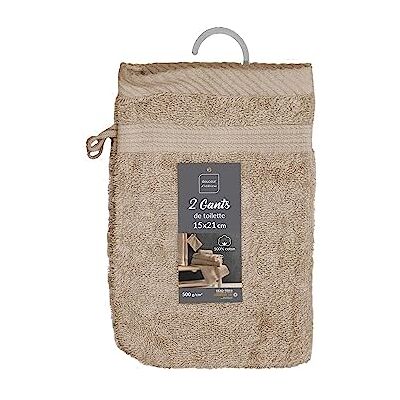 DOUCEUR D'INTÉRIEUR - 2-pack - Taupe - Wash cloths DOUCEUR D'INTÉRIEUR - 2-pack - Taupe - Wash cloths