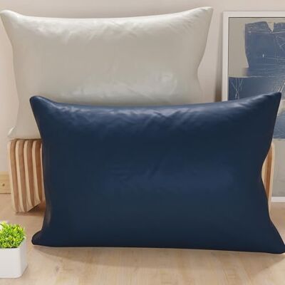 PETTI Artigiani Italiani Petti Artisans Italiens Paire de Housses de Coussin en Microfibre 80x50 cm, oreillers de décoration de Chambre, canapé, Lot de 2 Housses de Coussin, taie d'oreiller Double Face en Gris et Bleu PETTI Artigiani Italiani Petti Artisans Italiens Paire de Housses de Coussin en Microfibre 80x50 cm, oreillers de décoration de Chambre, canapé, Lot de 2 Housses de Coussin, taie d'oreiller Double Face en Gris et Bleu