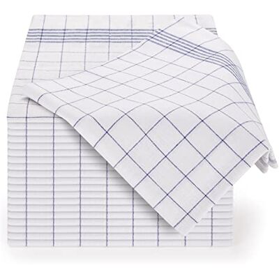 Blumtal Torchons De Cuisine (Lot De 5, 10 Ou 20) 50 x 70 cm Torchon Vaisselle avec Accroche 100% Coton Très Absorbant Lavable 95° Design Classique Bleu Carré (10) Blumtal Torchons De Cuisine (Lot De 5, 10 Ou 20) 50 x 70 cm Torchon Vaisselle avec Accroche 100% Coton Très Absorbant Lavable 95° Design Classique Bleu Carré (10)