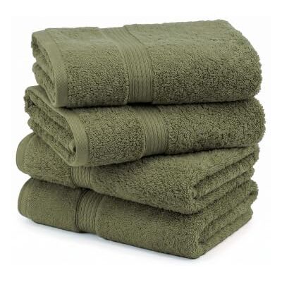 Superior Home City Ensemble de serviettes 100% coton Vert forêt Superior Home City Ensemble de serviettes 100% coton Vert forêt