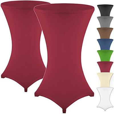 Gräfenstayn ® Diana Lot de 2 Housses pour Mange-debou Table Haute de Bistro Multiples Couleurs et Tailles pour Un diamètre de Table de Ø 60 cm • Ø 70 cm • Ø 80 cm (Bordeaux, Ø60) Gräfenstayn ® Diana Lot de 2 Housses pour Mange-debou Table Haute de Bistro Multiples Couleurs et Tailles pour Un diamètre de Table de Ø 60 cm • Ø 70 cm • Ø 80 cm (Bordeaux, Ø60)