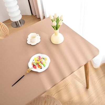 GAOCUNBING Coussin de protection de table, housse de table de salle à manger en cuir élastique, nappes en cuir synthétique pour tables carrées, nappe imperméable, résistante à l'huile B, 67,5 x 47 cm GAOCUNBING Coussin de protection de table, housse de table de salle à manger en cuir élastique, nappes en cuir synthétique pour tables carrées, nappe imperméable, résistante à l'huile B, 67,5 x 47 cm