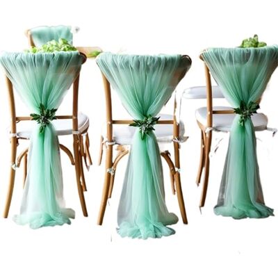 IRFHDCX Noeud de Chaise Mariage Housses de chaise transparentes, 10/50 pièces, tissu à mailles en Polyester polyvalent, sans plis, for fêtes d'anniversaire, mariage, chemins Table desserts(GREEN,10 pcs) IRFHDCX Noeud de Chaise Mariage Housses de chaise transparentes, 10/50 pièces, tissu à mailles en Polyester polyvalent, sans plis, for fêtes d'anniversaire, mariage, chemins Table desserts(GREEN,10 pcs)