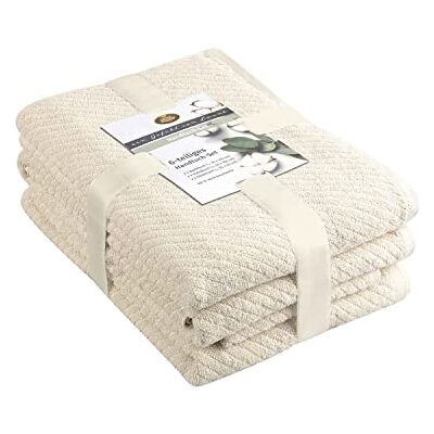 GÖZZE Franca Ensemble de Serviettes Beige - 6 pièces Serviettes de bain GÖZZE Franca Ensemble de Serviettes Beige - 6 pièces Serviettes de bain