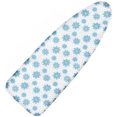 Dalykate Housse de planche à repasser extra large et coussin de rechange avec rembourrage épais résistant aux brûlures et aux taches et bord élastique 45,7 x 124,5 cm, 4 attaches et 1 chiffon de protection en Dalykate Housse de planche à repasser extra large et coussin de rechange avec rembourrage épais résistant aux brûlures et aux taches et bord élastique 45,7 x 124,5 cm, 4 attaches et 1 chiffon de protection en