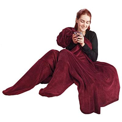CelinaTex Footy Couverture en peluche XL 170 x 200 cm bordeaux Coral Fleece Chaussettes Microfibre Tapis de Pied Pied Pied CelinaTex Footy Couverture en peluche XL 170 x 200 cm bordeaux Coral Fleece Chaussettes Microfibre Tapis de Pied Pied Pied