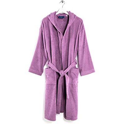 Caleffi Minorque Peignoir avec capuche, coton, Cyclamen, S, 75749 Caleffi Minorque Peignoir avec capuche, coton, Cyclamen, S, 75749