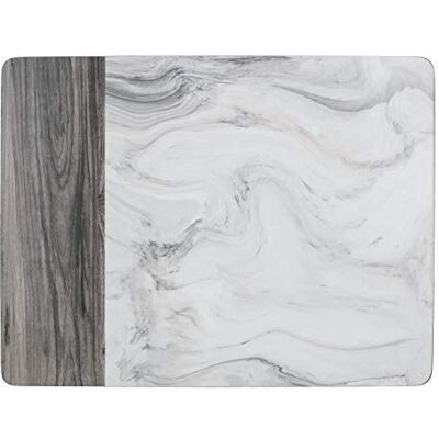 Creative Wine Premium Lot de 6 Sets de Table avec Dos en liège, Liège, Blanc/Gris, Large Placemats Creative Wine Premium Lot de 6 Sets de Table avec Dos en liège, Liège, Blanc/Gris, Large Placemats