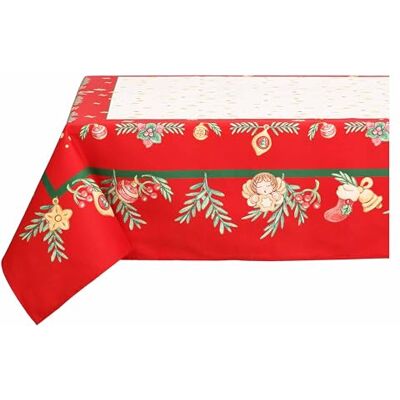 THUN Nappe 12 places en coton, 140 x 250 cm, collection Surprises de Noël THUN Nappe 12 places en coton, 140 x 250 cm, collection Surprises de Noël
