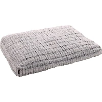 FLAMINGO Coussin Stella RECTANGULAIRE + Fermeture ÉCLAIR + Rebord Grau/Weiss 80x60x10CM FLAMINGO Coussin Stella RECTANGULAIRE + Fermeture ÉCLAIR + Rebord Grau/Weiss 80x60x10CM