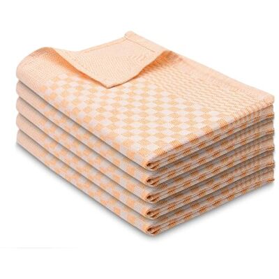 ZOLLNER Lot de 5 torchons en coton de 46x70 cm super absorbants et robustes lavables jusqu'à 60°C à carreaux or qualité gastronomique certifiés Oeko Tex® ZOLLNER Lot de 5 torchons en coton de 46x70 cm super absorbants et robustes lavables jusqu'à 60°C à carreaux or qualité gastronomique certifiés Oeko Tex®
