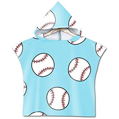 Treer Enfants Serviette de Plage Poncho À Capuchon, 3D Dessin Animé Baseball Microfibre Séchage Rapide Sports Bain Robes Peignoir Plage Serviettes de Natation pour Garçon,Fille (60 * 60cm,Bébé) Treer Enfants Serviette de Plage Poncho À Capuchon, 3D Dessin Animé Baseball Microfibre Séchage Rapide Sports Bain Robes Peignoir Plage Serviettes de Natation pour Garçon,Fille (60 * 60cm,Bébé)