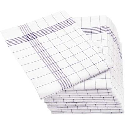 ZOLLNER Lot de 12 torchons de cuisine en lin mélangé de 50 x 70 cm Super absorbants et non pelucheux Lavables jusqu'à 95 °C Carreaux gris et blancs Qualité gastronomique Certifié Oeko Tex® ZOLLNER Lot de 12 torchons de cuisine en lin mélangé de 50 x 70 cm Super absorbants et non pelucheux Lavables jusqu'à 95 °C Carreaux gris et blancs Qualité gastronomique Certifié Oeko Tex®