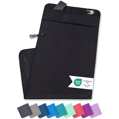 Fit-Flip Ensemble de serviette de fitness avec compartiment à tirette + fermoir magnétique – Serviette de Sport en Microfibre brevetée, serviette microfibre Fit-Flip Ensemble de serviette de fitness avec compartiment à tirette + fermoir magnétique – Serviette de Sport en Microfibre brevetée, serviette microfibre