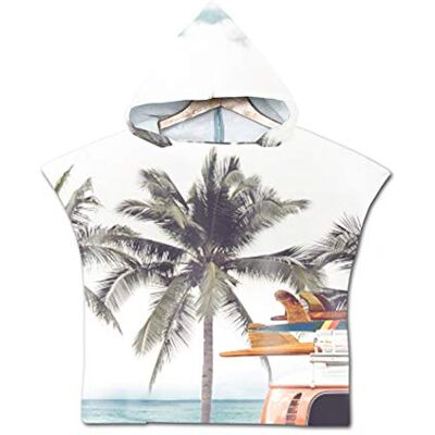 Treer Enfants Serviette de Plage Poncho À Capuchon, Microfibre à Séchage Rapide Sports Surf Serviette De Bain Robes Peignoir Plage Serviettes de Natation pour Garçon,Fille (60 * 60cm,Océan) Treer Enfants Serviette de Plage Poncho À Capuchon, Microfibre à Séchage Rapide Sports Surf Serviette De Bain Robes Peignoir Plage Serviettes de Natation pour Garçon,Fille (60 * 60cm,Océan)