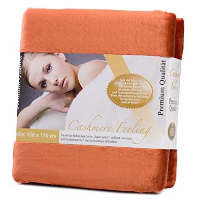 Gözze Couverture Douillette Premium Cashmere-Feeling, 500 g/m², 130 x 170 cm Cannelle Gözze Couverture Douillette Premium Cashmere-Feeling, 500 g/m², 130 x 170 cm Cannelle