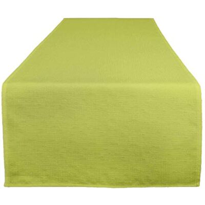 Tischdeckenshop24 Chemin de table Vienne Vert 40 x 140 cm Protection contre les taches Chemin de table pour toute l'année Tischdeckenshop24 Chemin de table Vienne Vert 40 x 140 cm Protection contre les taches Chemin de table pour toute l'année