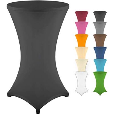 Gräfenstayn ® Diana Housse pour mange-debou table haute de Bistro Stretch Spandex multiples tailles pour un diamètre de table de Ø 60 cm • Ø 70 cm • Ø 80 cm (Noir, Ø70) Gräfenstayn ® Diana Housse pour mange-debou table haute de Bistro Stretch Spandex multiples tailles pour un diamètre de table de Ø 60 cm • Ø 70 cm • Ø 80 cm (Noir, Ø70)