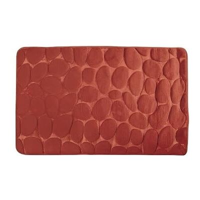 MSV Tapis de Bain Microfibre Pebble 40x60cm Terracotta MSV Tapis de Bain Microfibre Pebble 40x60cm Terracotta