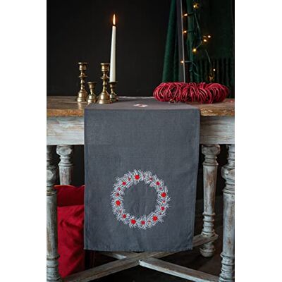 Vervaco Kit chemin de table Motifs de Noël Vervaco Kit chemin de table Motifs de Noël