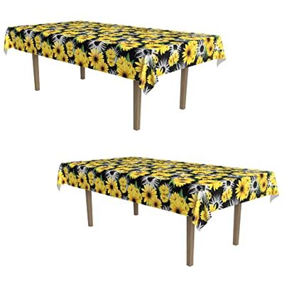 Beistle Lot de 2 nappes tournesol Beistle Lot de 2 nappes tournesol