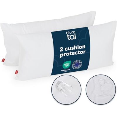 Blumtal Protege Oreiller 50 x 80cm Lot De 2 Imperméable Housse Coussin 50 x 80 Avec Fermeture Éclair Anti-acariens Certifié Oeko-Tex® 100 Blumtal Protege Oreiller 50 x 80cm Lot De 2 Imperméable Housse Coussin 50 x 80 Avec Fermeture Éclair Anti-acariens Certifié Oeko-Tex® 100
