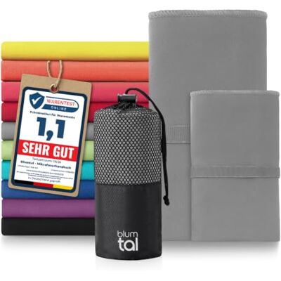 Blumtal Serviette microfibre disponible dans nombreuses couleurs et tailles- serviettes de sport compactes, ultra légères et à séchage rapide, serviette de voyage parfaite, serviette de plage Blumtal Serviette microfibre disponible dans nombreuses couleurs et tailles- serviettes de sport compactes, ultra légères et à séchage rapide, serviette de voyage parfaite, serviette de plage