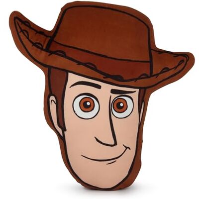 Jay Franco Coussin décoratif en forme de Woody de Disney, 30 cm, peluche ultra douce et coussin confortable, sous licence officielle Toy Story, marron Jay Franco Coussin décoratif en forme de Woody de Disney, 30 cm, peluche ultra douce et coussin confortable, sous licence officielle Toy Story, marron