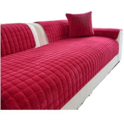 MTKSFDC Housse de canapé en peluche en flanelle douce Coussin protecteur de meubles rembourré antidérapant pour salon, housse de canapé, serviette chaude pour canapé (8,90 x 120 MTKSFDC Housse de canapé en peluche en flanelle douce Coussin protecteur de meubles rembourré antidérapant pour salon, housse de canapé, serviette chaude pour canapé (8,90 x 120