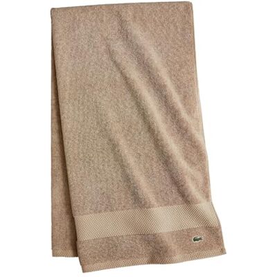 Lacoste Heritage Supima Drap de bain en coton, sable, 88 x 177 cm Lacoste Heritage Supima Drap de bain en coton, sable, 88 x 177 cm