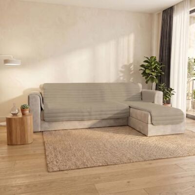 Italian Bed Linen Pinsonic Trenddy Housse de canapé matelassée avec péninsule réversible, taupe 190 cm Italian Bed Linen Pinsonic Trenddy Housse de canapé matelassée avec péninsule réversible, taupe 190 cm