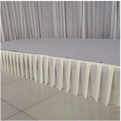 JFNKLFG Jupes de Table Jupe de Table Mariage en Soie glacée colorée for Nappe, Couverture, scène, Jupe Blanche, décoration(Beige,H30xL300CM) JFNKLFG Jupes de Table Jupe de Table Mariage en Soie glacée colorée for Nappe, Couverture, scène, Jupe Blanche, décoration(Beige,H30xL300CM)