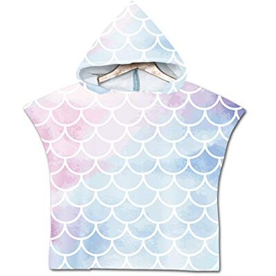 Treer Enfants Serviette de Plage Poncho À Capuchon, Scales Microfibre à Séchage Rapide Sports Surf Serviette De Bain Robes Peignoir Plage Serviettes de Natation pour Garçon,Fille (60 * 60cm,Sirène) Treer Enfants Serviette de Plage Poncho À Capuchon, Scales Microfibre à Séchage Rapide Sports Surf Serviette De Bain Robes Peignoir Plage Serviettes de Natation pour Garçon,Fille (60 * 60cm,Sirène)