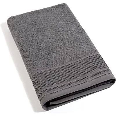 Caleffi Gim Serviette de bain, coton, anthracite, 90 x 140 cm, 58858, Caleffi Gim Serviette de bain, coton, anthracite, 90 x 140 cm, 58858,