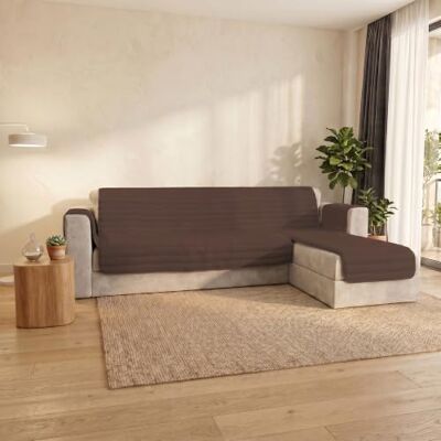 Italian Bed Linen Pinsonic Trenddy Housse de canapé matelassée avec péninsule réversible, marron, 190 cm Italian Bed Linen Pinsonic Trenddy Housse de canapé matelassée avec péninsule réversible, marron, 190 cm