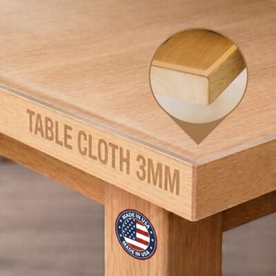 Trente Nappe Transparente 110 x 260 cm 3mm Nappe rectangulaire Anti Tache avec Bords inclinés, Protection Table Lavable, Toile cirée au Mètre, Nappe Plastique pour l'intérieur et l'extérieur Trente Nappe Transparente 110 x 260 cm 3mm Nappe rectangulaire Anti Tache avec Bords inclinés, Protection Table Lavable, Toile cirée au Mètre, Nappe Plastique pour l'intérieur et l'extérieur