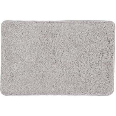 Kleine Wolke Tapis de bain SCOTT Gris argenté 50 x 70 cm Certifié OEKO-TEX, dessous antidérapant, adapté au chauffage au sol, lavable en machine, 100% polyester Kleine Wolke Tapis de bain SCOTT Gris argenté 50 x 70 cm Certifié OEKO-TEX, dessous antidérapant, adapté au chauffage au sol, lavable en machine, 100% polyester