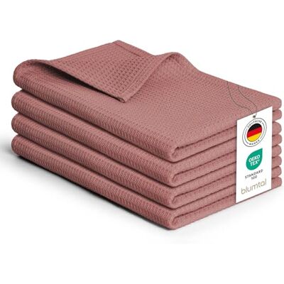 Blumtal ® Torchon cuisine 50x70 cm Lot de 4 torchon coton 100% Torchons de cuisine gaufrés lavable en machine à 60 °C Torchon main Torchon cuisine vaisselle absorbant Chiffon cuisine Rose Blumtal ® Torchon cuisine 50x70 cm Lot de 4 torchon coton 100% Torchons de cuisine gaufrés lavable en machine à 60 °C Torchon main Torchon cuisine vaisselle absorbant Chiffon cuisine Rose
