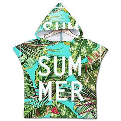 Treer Enfants Serviette de Plage Poncho À Capuchon, 3D Dessin Animé Microfibre Séchage Rapide Sports Bain Robes Peignoir Plage Serviettes de Natation pour Garçon,fille (60*60cm,Feuille tortue bleue) Treer Enfants Serviette de Plage Poncho À Capuchon, 3D Dessin Animé Microfibre Séchage Rapide Sports Bain Robes Peignoir Plage Serviettes de Natation pour Garçon,fille (60*60cm,Feuille tortue bleue)