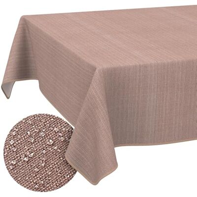 ANRO Nappe de table en tissu 70% coton, 30% polyester Lavable Ornement & Uni Linge de table avec bord coupé 160x120 cm ANRO Nappe de table en tissu 70% coton, 30% polyester Lavable Ornement & Uni Linge de table avec bord coupé 160x120 cm