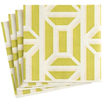 Caspari Garden Gate Lot de 12 serviettes de table en papier Motif herbe Caspari Garden Gate Lot de 12 serviettes de table en papier Motif herbe