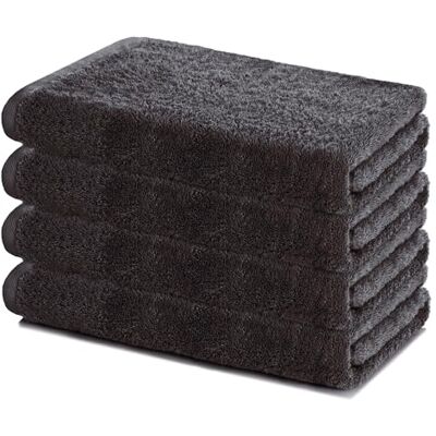 Lavea ® Lot de 4 Serviettes de Bain 40x70 cm Anthracite 100% Coton – Serviettes, Draps de Douche & Sets de Serviettes Doux et Très Absorbants, Certifiés OEKO-TEX® Lavea ® Lot de 4 Serviettes de Bain 40x70 cm Anthracite 100% Coton – Serviettes, Draps de Douche & Sets de Serviettes Doux et Très Absorbants, Certifiés OEKO-TEX®
