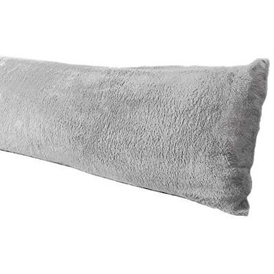 AUCOCU Truworth Bedding Housse de coussin de corps extra douce, matériau Sherpa/micropeluche, 50,8 x 137,2 cm, fermeture éclair (gris) AUCOCU Truworth Bedding Housse de coussin de corps extra douce, matériau Sherpa/micropeluche, 50,8 x 137,2 cm, fermeture éclair (gris)
