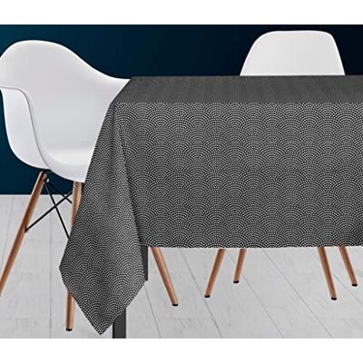 Nappe Rectangulaire Soleil d'Ocre - 140x240 cm, Ardoise Nappe Rectangulaire Soleil d'Ocre - 140x240 cm, Ardoise