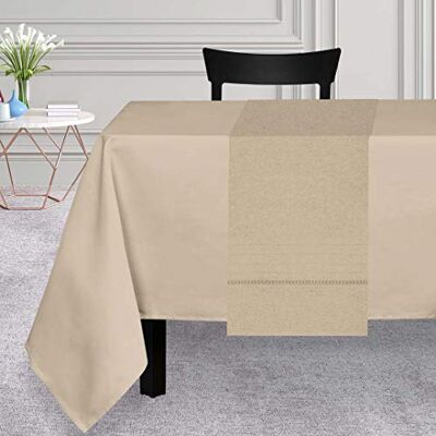 Soleil d'ocre Chemin de Table, Ecru, 40 x 170 cm Soleil d'ocre Chemin de Table, Ecru, 40 x 170 cm
