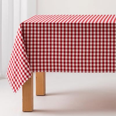 GAMUSI Nappe anti-taches Vichy Rouge 140 x 200 cm GAMUSI Nappe anti-taches Vichy Rouge 140 x 200 cm