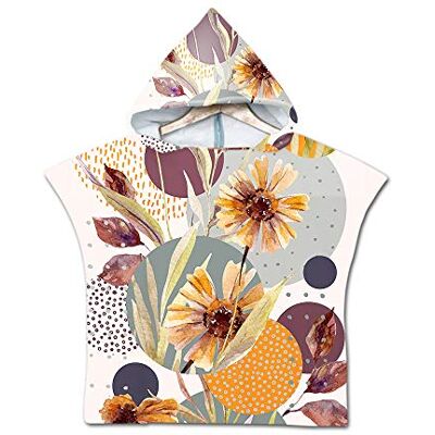 Treer Enfants Serviette de Plage Poncho À Capuchon, 3D Dessin Animé Microfibre Séchage Rapide Sports Bain Robes Peignoir Plage Serviettes de Natation pour Garçon,Fille (60 * 60cm,Marguerite) Treer Enfants Serviette de Plage Poncho À Capuchon, 3D Dessin Animé Microfibre Séchage Rapide Sports Bain Robes Peignoir Plage Serviettes de Natation pour Garçon,Fille (60 * 60cm,Marguerite)